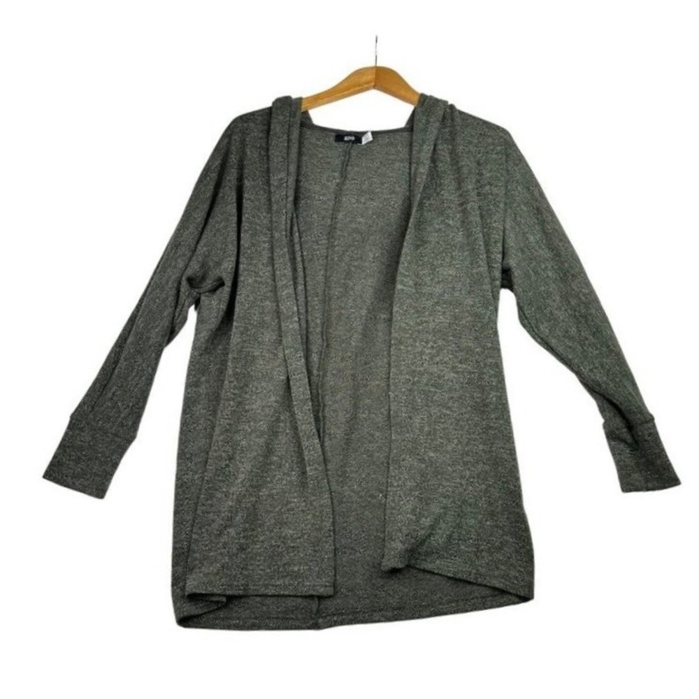 BDG Urban Outfitters Hooded Open Cardigan Duster sz Small Green